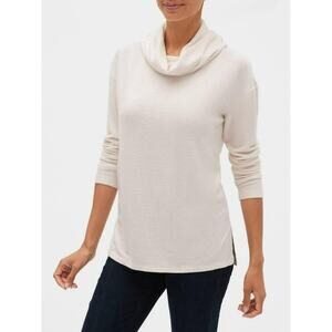 GAP Soft Spun Cowl Sweater Oyster Pullover Cozy Neutral Womens XXL